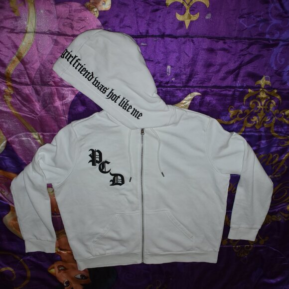 pcd Pussycat Dolls hoodie Don't Cha Wish Your White hoodie jacket Size XXL 2XL - Picture 9 of 14